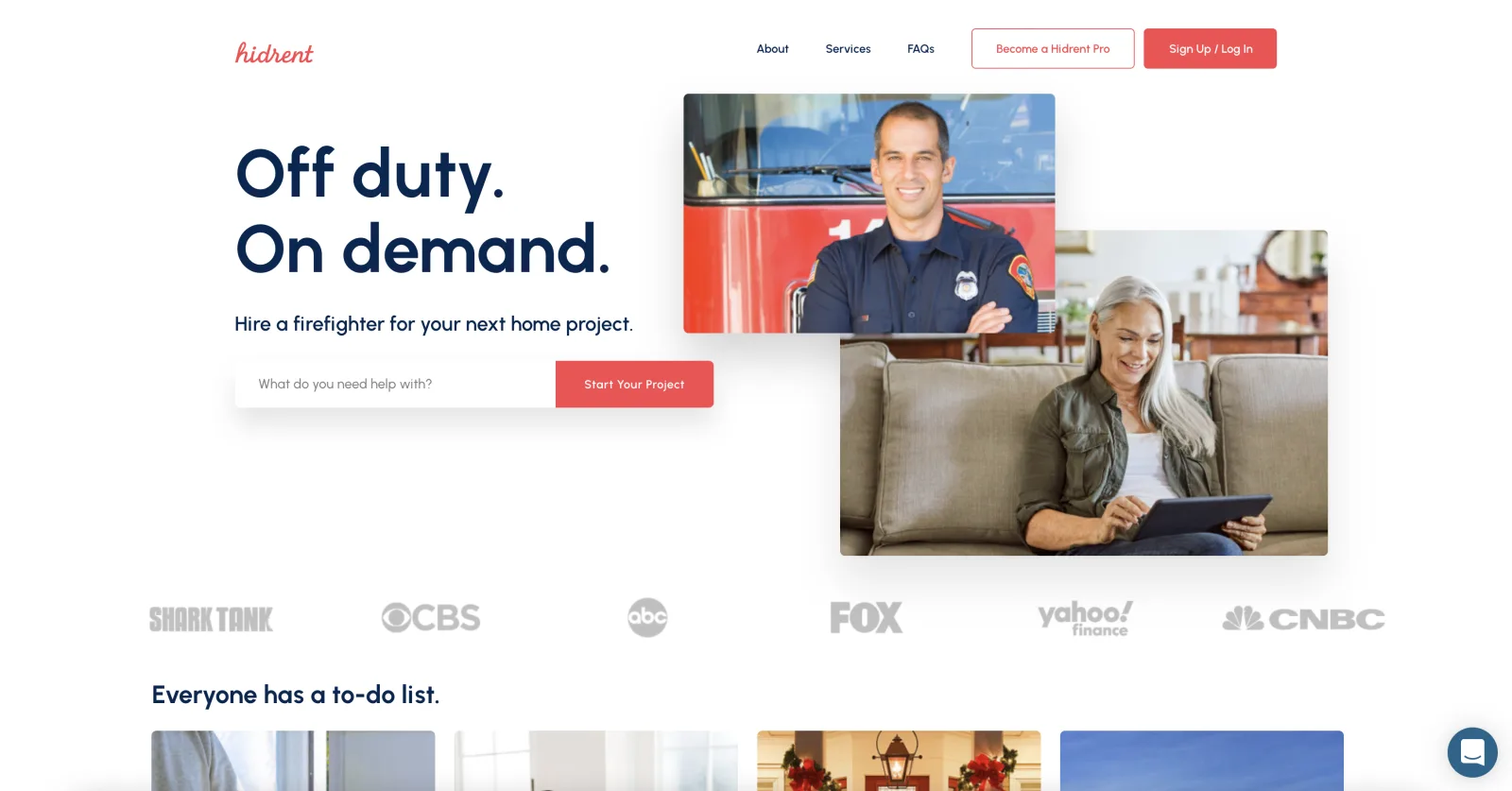 Hidrent web app